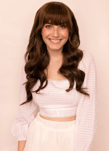 clip in bangs Dark Brown