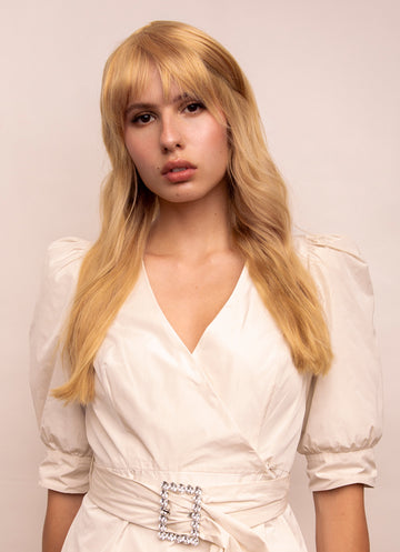 clip in bangs Light Golden Blonde