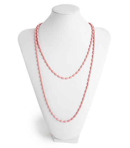 charleston rice necklace bead beads pretty pink