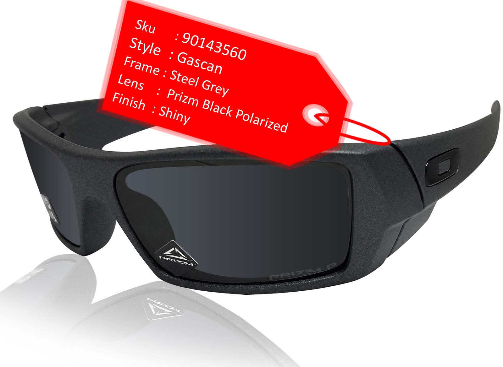 Oakley Gascan Steel Frame Prizm Black Polarized Authentic Sunglasses 0 –  sasy420