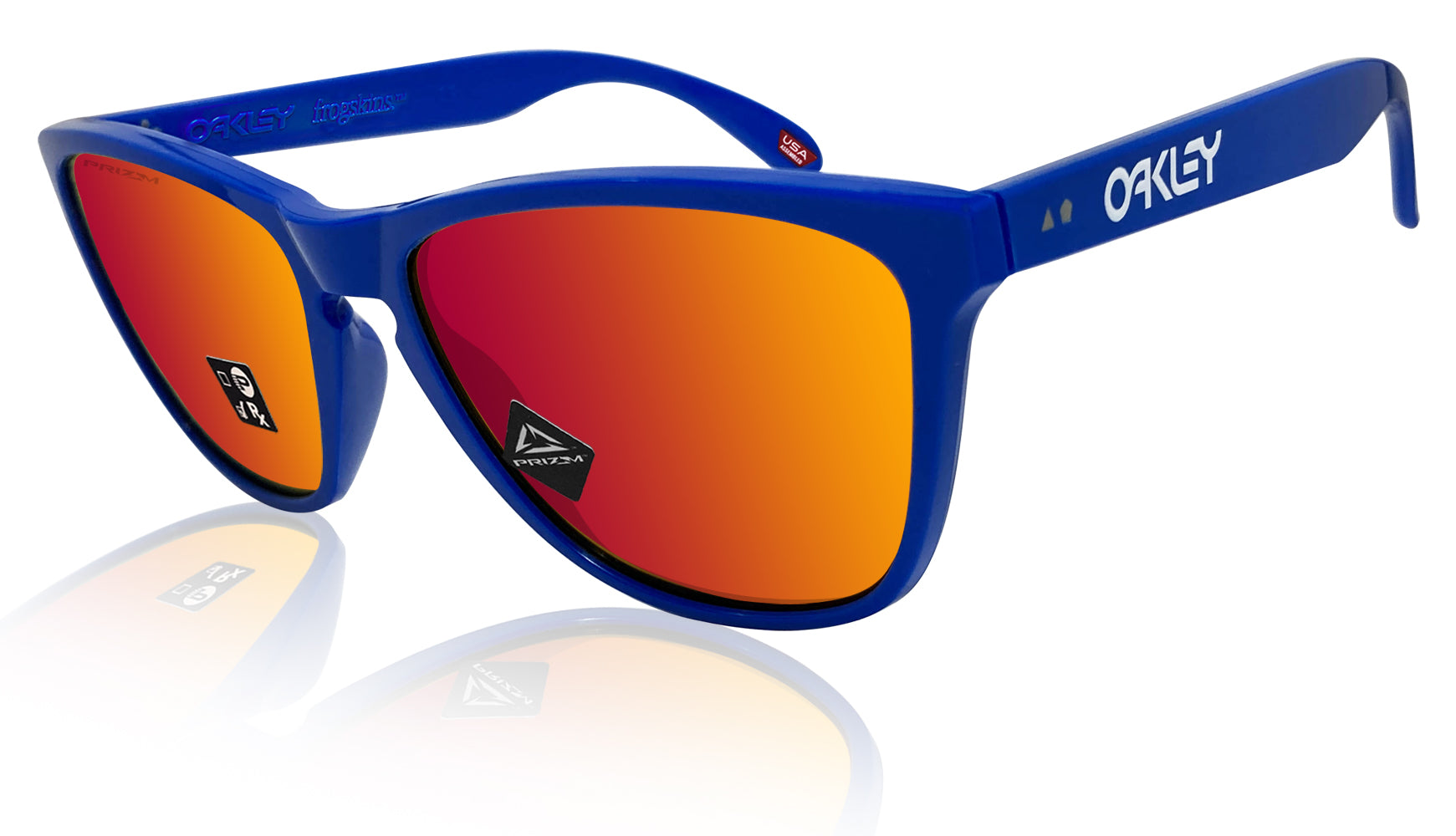 Oakley Frogskins 35th Anniversary Primary Blue Prizm Ruby Sunglasses 0 –  sasy420