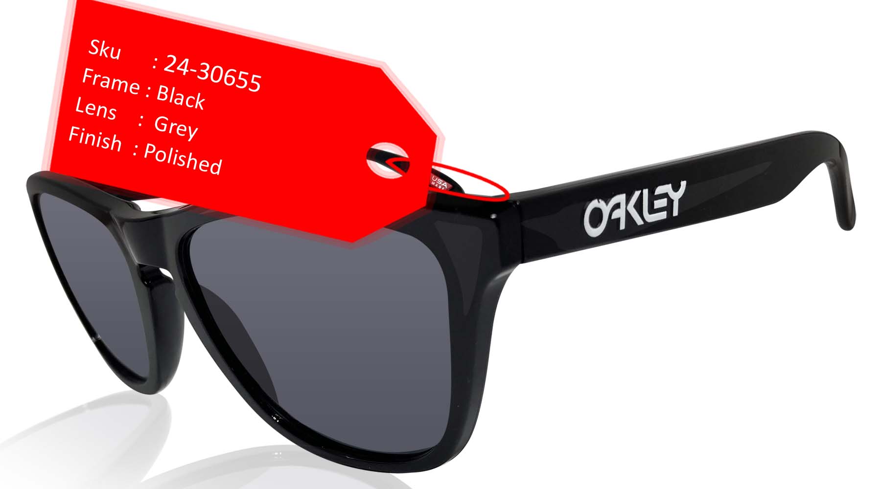 Oakley Frogskins sunglasses Polished Black Frame Grey Lens Authentic 2 –  sasy420