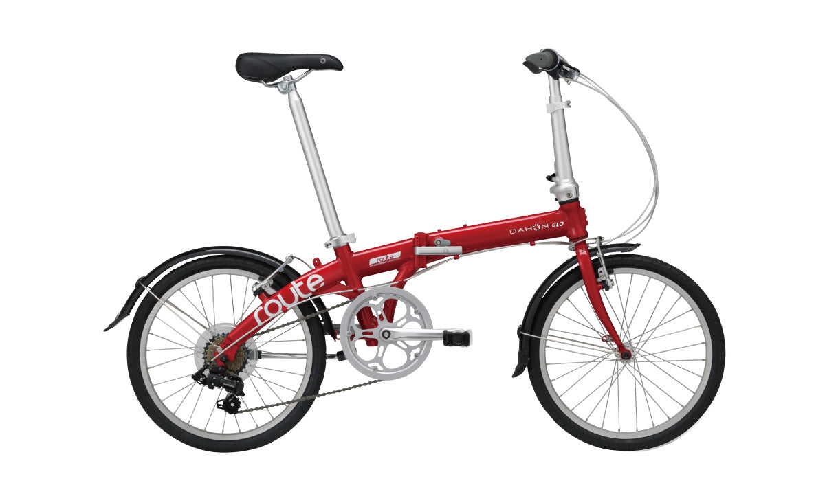 folding bike red