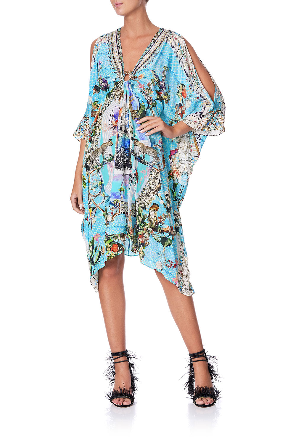 SHORT KAFTAN WITH HARDWARE GIRL FROM ST TROPEZ – CAMILLA
