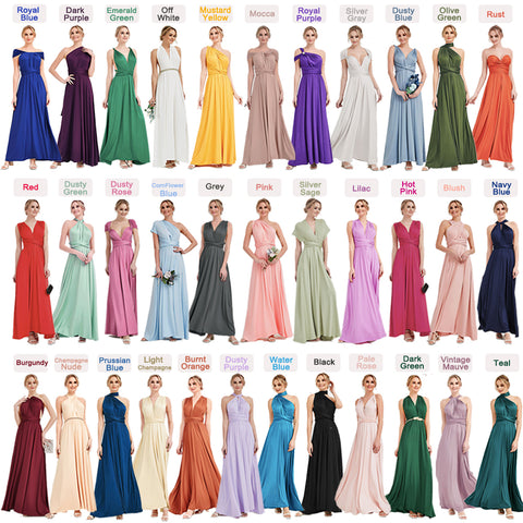 Purple Infinity Bridesmaid Dress in + 36 Colors