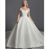 [Final Sale] Illusion V-neckline Applique Mesh Wedding Dress