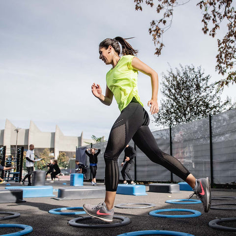 woman working out