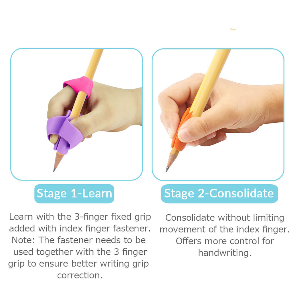 three finger pencil grips