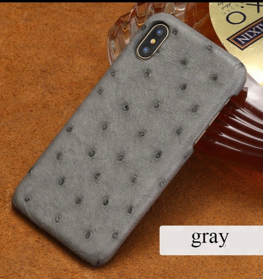 dior ostrich skin cover iphone