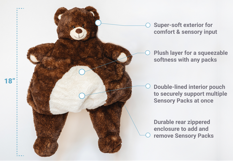 WEIGHTED Stuffed Animals - Anxiety, Therapy, Alzheimers, ADHD - 16 Inc