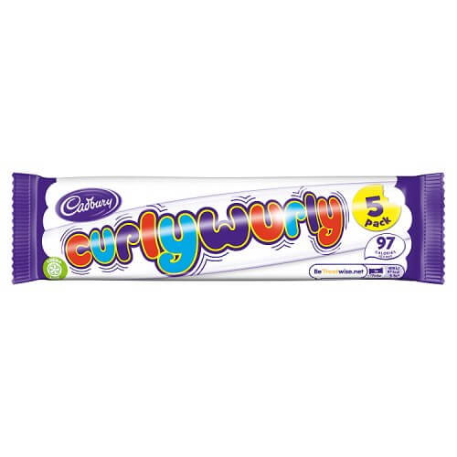 Cadbury Curly Wurly 5 Pack (CASE OF 28 x 107.5g)