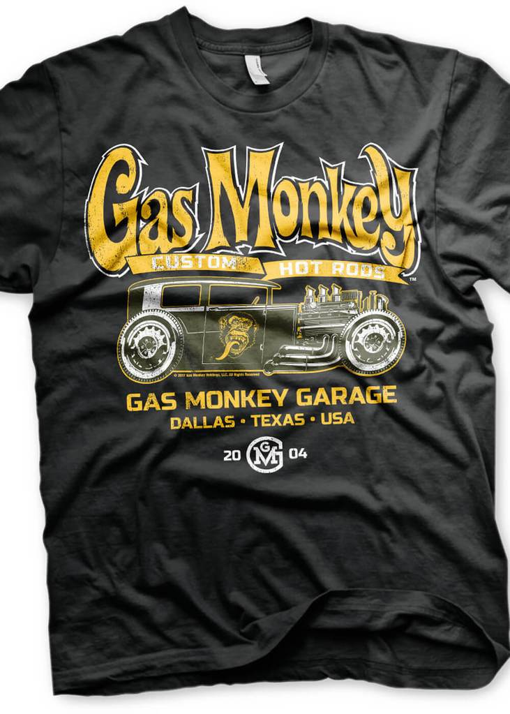 Gas Monkey Garage Herren Hot Rod Schwarz – Succubus.de