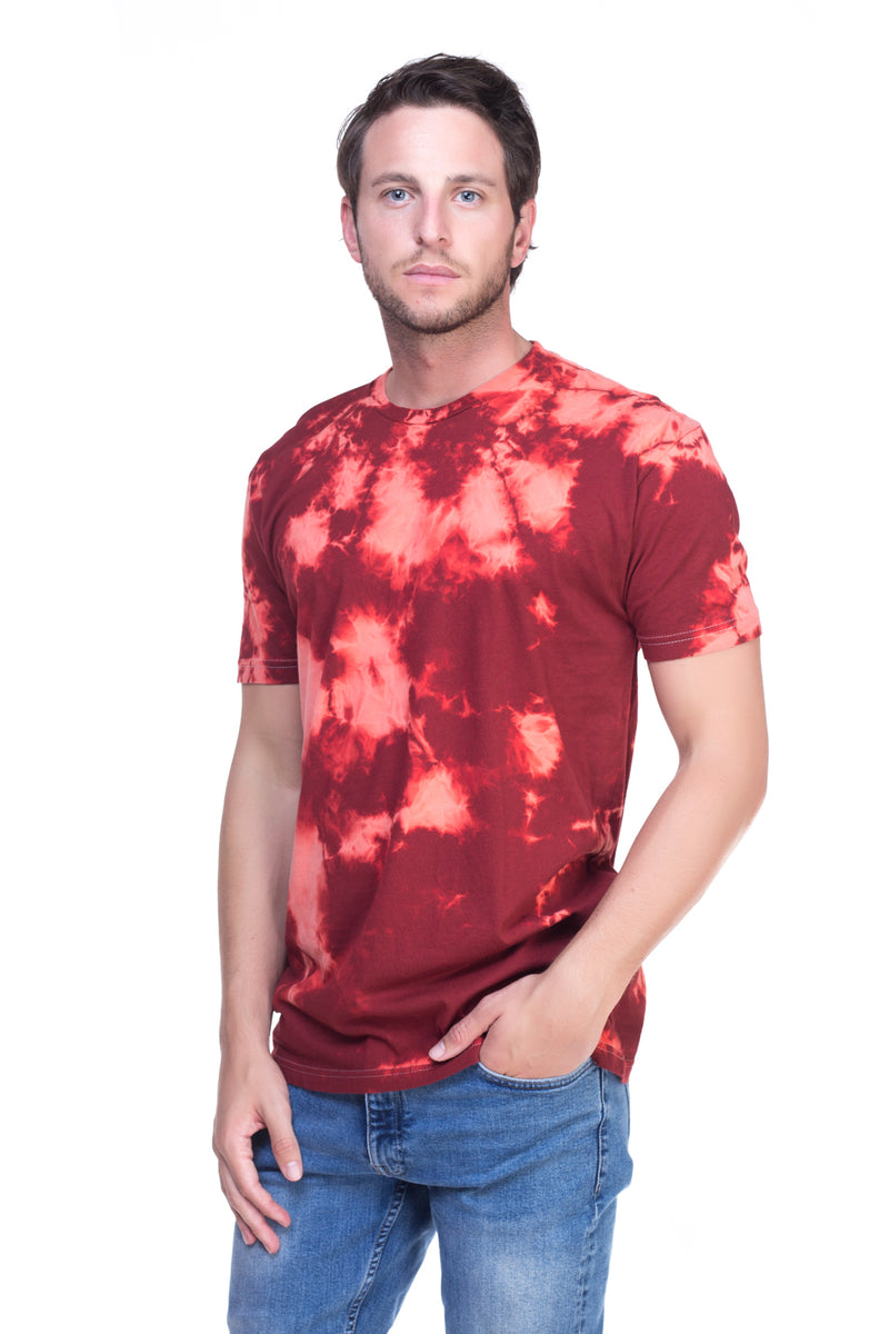 red bleach shirt