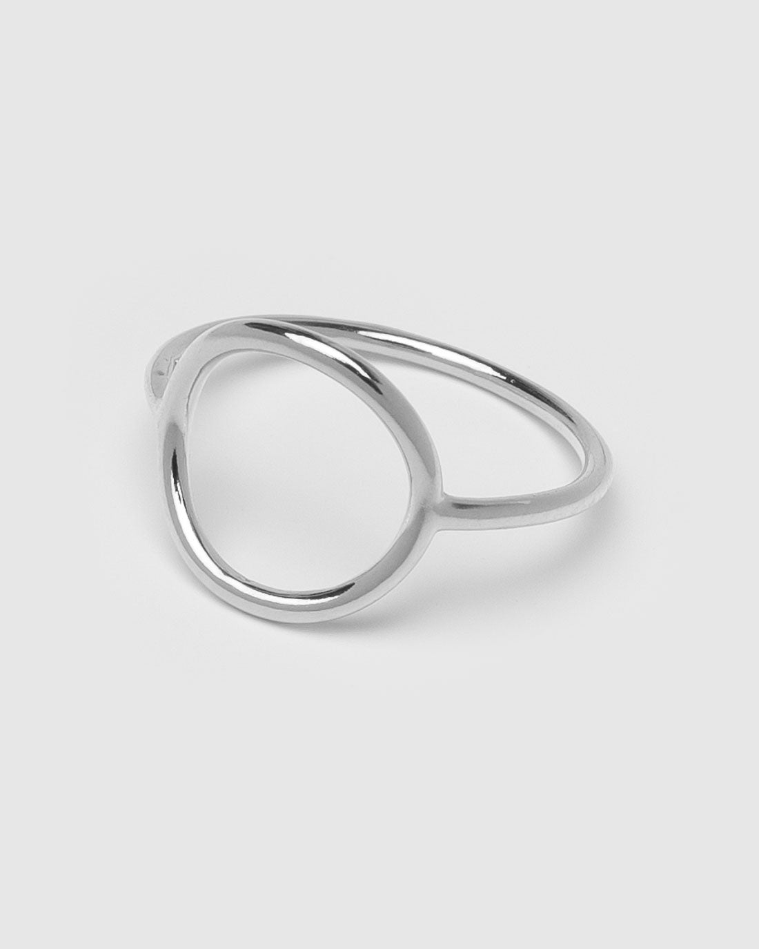 Maria Black Monocle Ring High Polished Silver