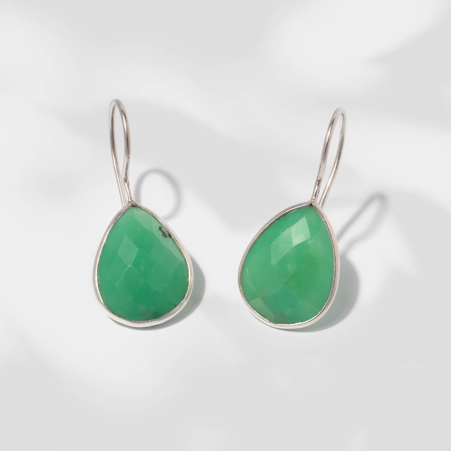 Fleurs des Prés Ohrringe Lola Chrysoprase Silber