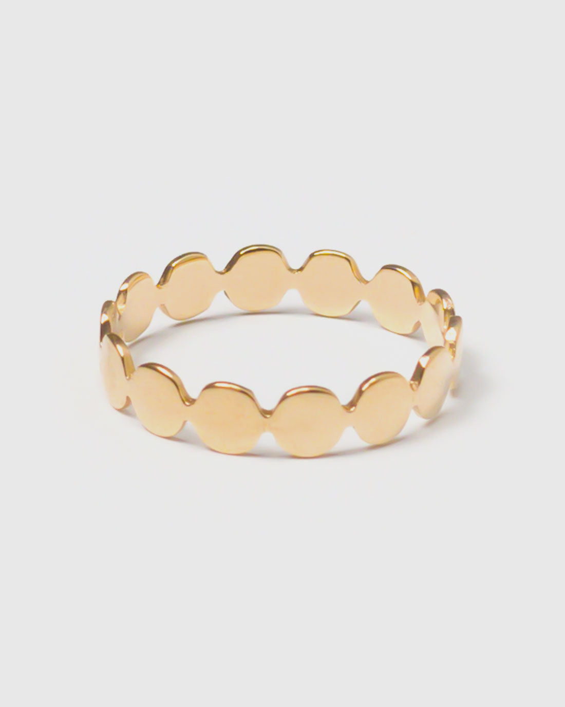 Saskia Diez Multi Pailettes Ring No. 1 – Gold 750