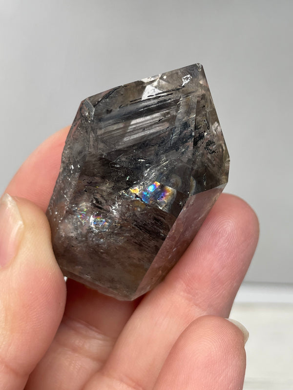 2.45 Herkimer Diamond Crystal with Smoky Phantoms - New York (#175404) For  Sale 
