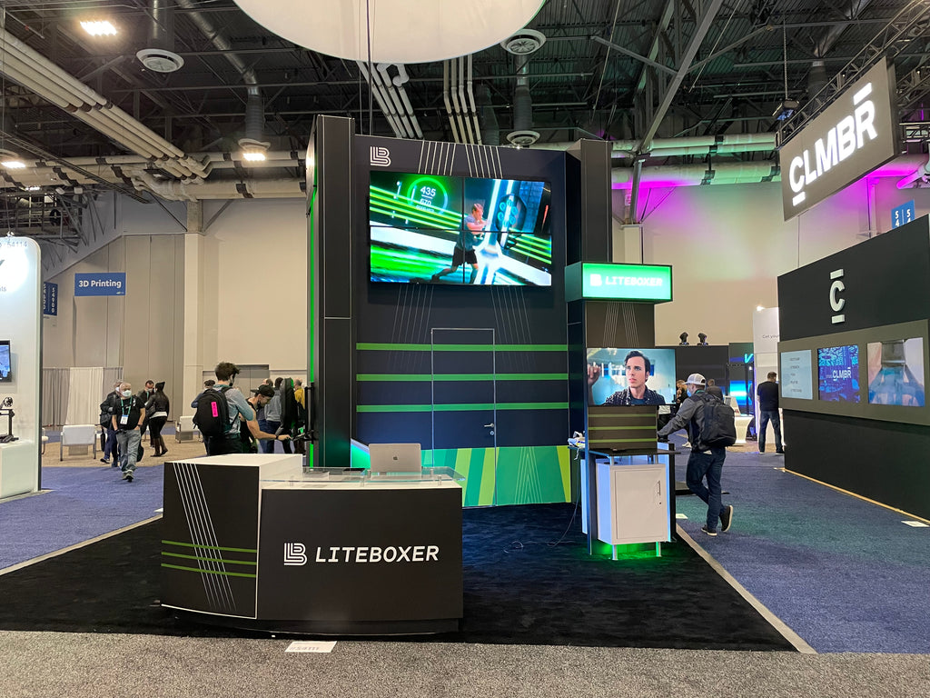 Liteboxer CES 2022 booth