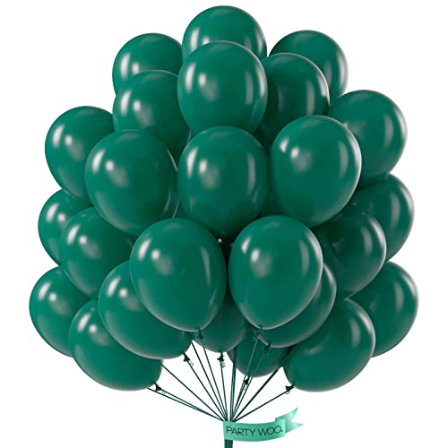 PartyWoo Teal Balloons, 100 pcs Teal Blue Balloons Pack of 36 inch 18 inch  12 inch 10 inch 5 inch for Turquoise Balloon Garland Arch Kit Theme Party