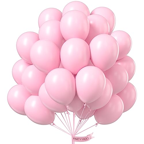 PartyWoo Pastel Pink Balloons, 4 pcs 36 Inch Large Pink Balloons, Big Baby  Pink Balloons for Balloon Garland Balloon Arch as Par