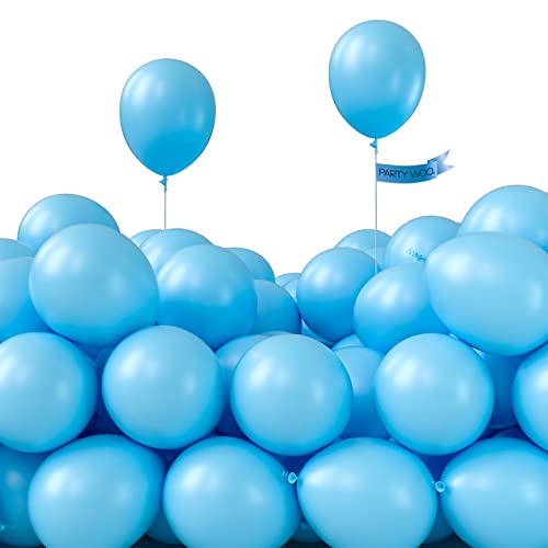 PartyWoo partywoo light blue balloons, 127 pcs blue balloons different  sizes pack of 36 inch 18 inch 12 inch 10 inch 5 inch for balloo