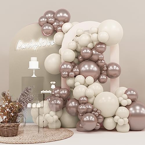 PartyWoo 140 pcs Daisy Balloon Garland, Pastel Pink Philippines