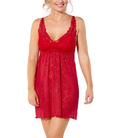 Wacoal Embrace Lace Chemise - Persian Red Fashion Colour - Midnight Magic  Lingerie