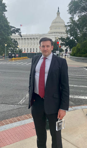 Community Emergency Response Volunteers Board Member Sean Brownlee at the United States Capitol