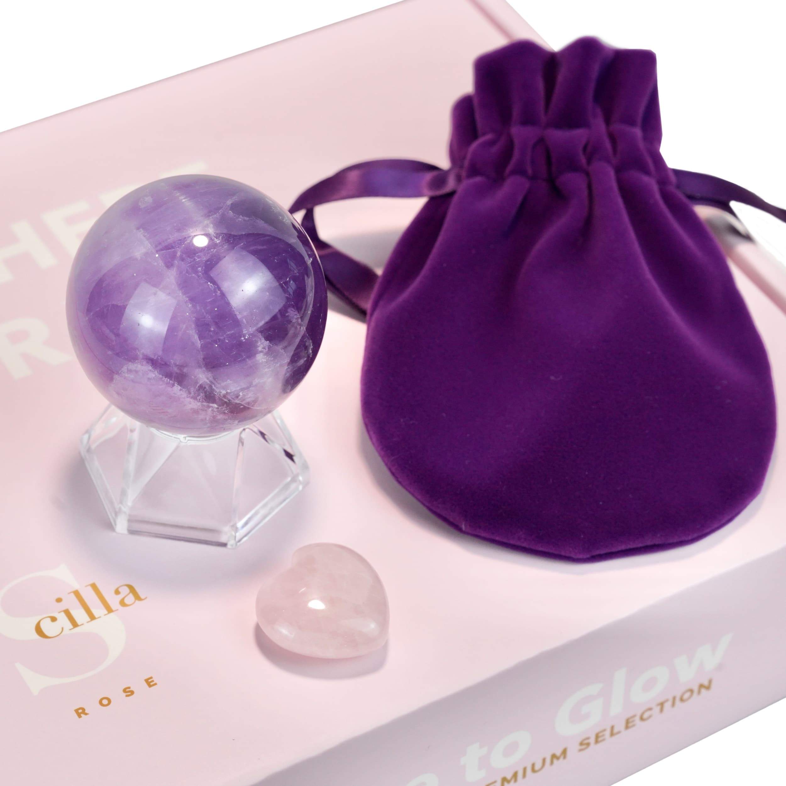 Amethyst Quartz Crystal Sphere Purple for Crystal Healing Spiritual Me ...