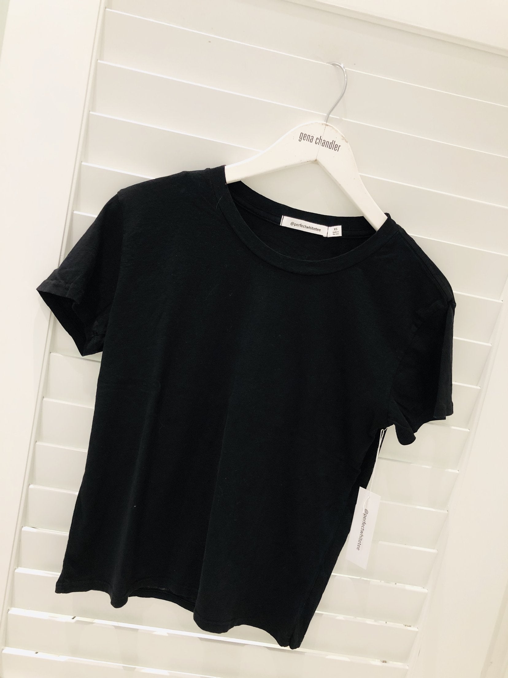 Perfect White Tee - Harley Boxy Crew - True Black