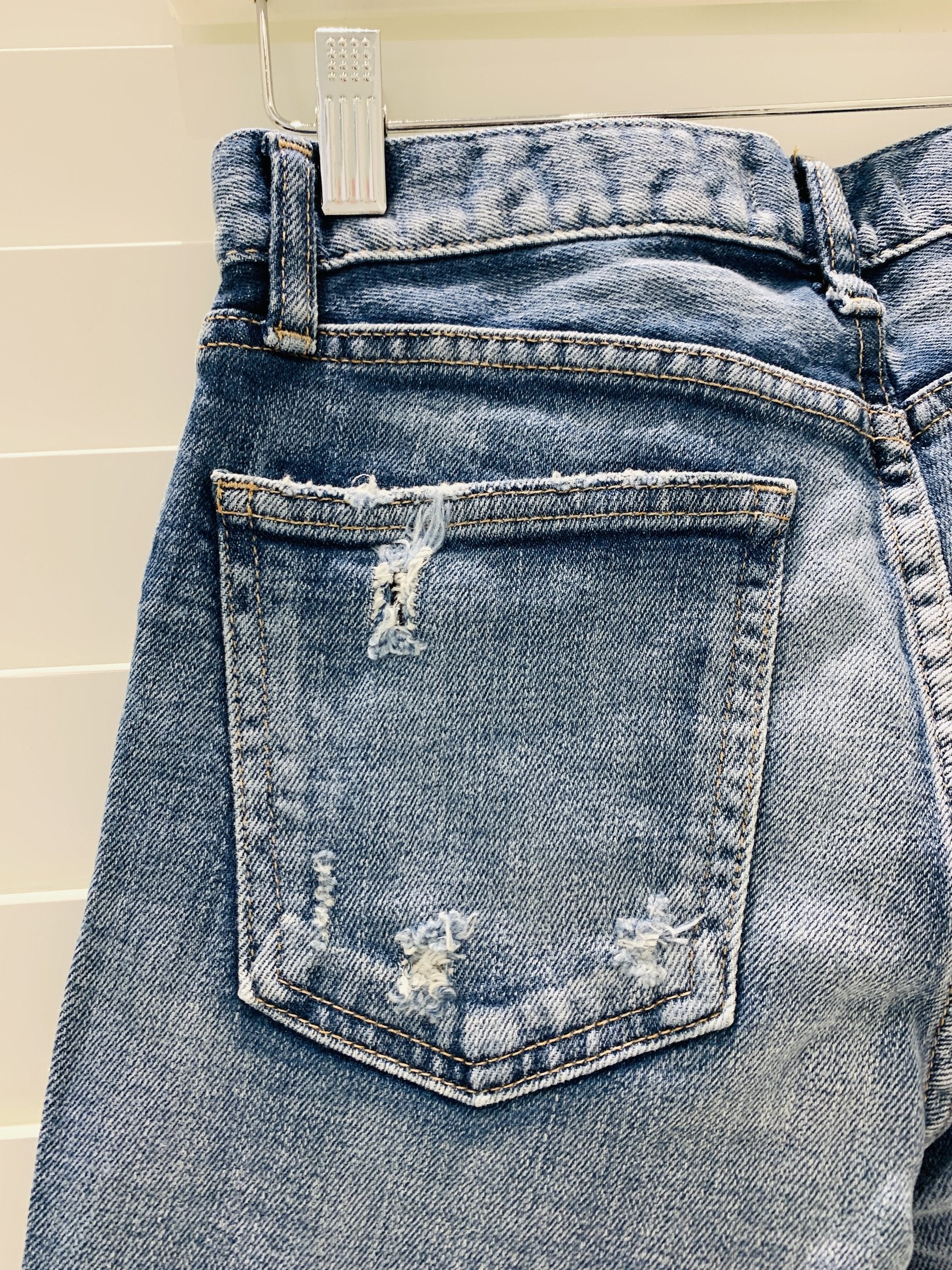 MOUSSY - Lenwood Mid-Rise Skinny Distressed Jeans