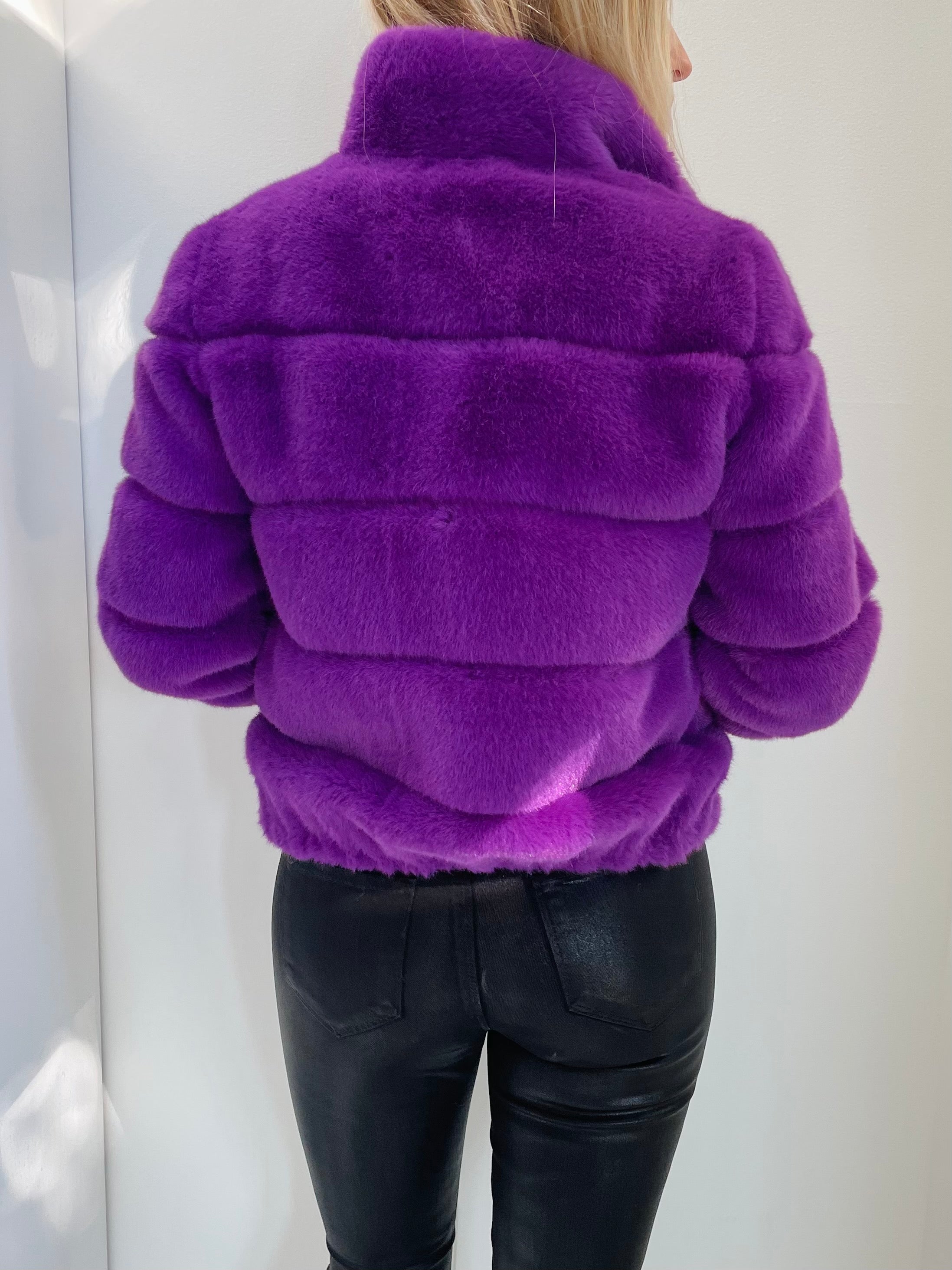 Generation Love - Jodi Faux Fur Jacket - Purple