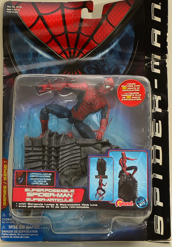 2002 ToyBiz Spider-Man Super Poseable Action Figure | DH Collectibles