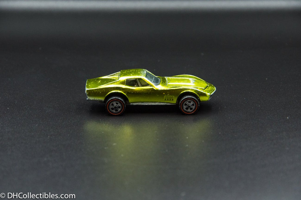 1968 Hot Wheels Redline Custom Corvette Gold Black Interior | DH  Collectibles