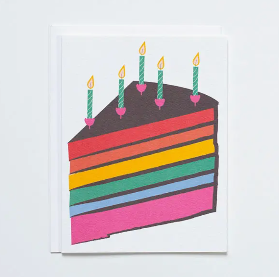 Rainbow Birthday Cake Slice – The Paper + Craft Pantry