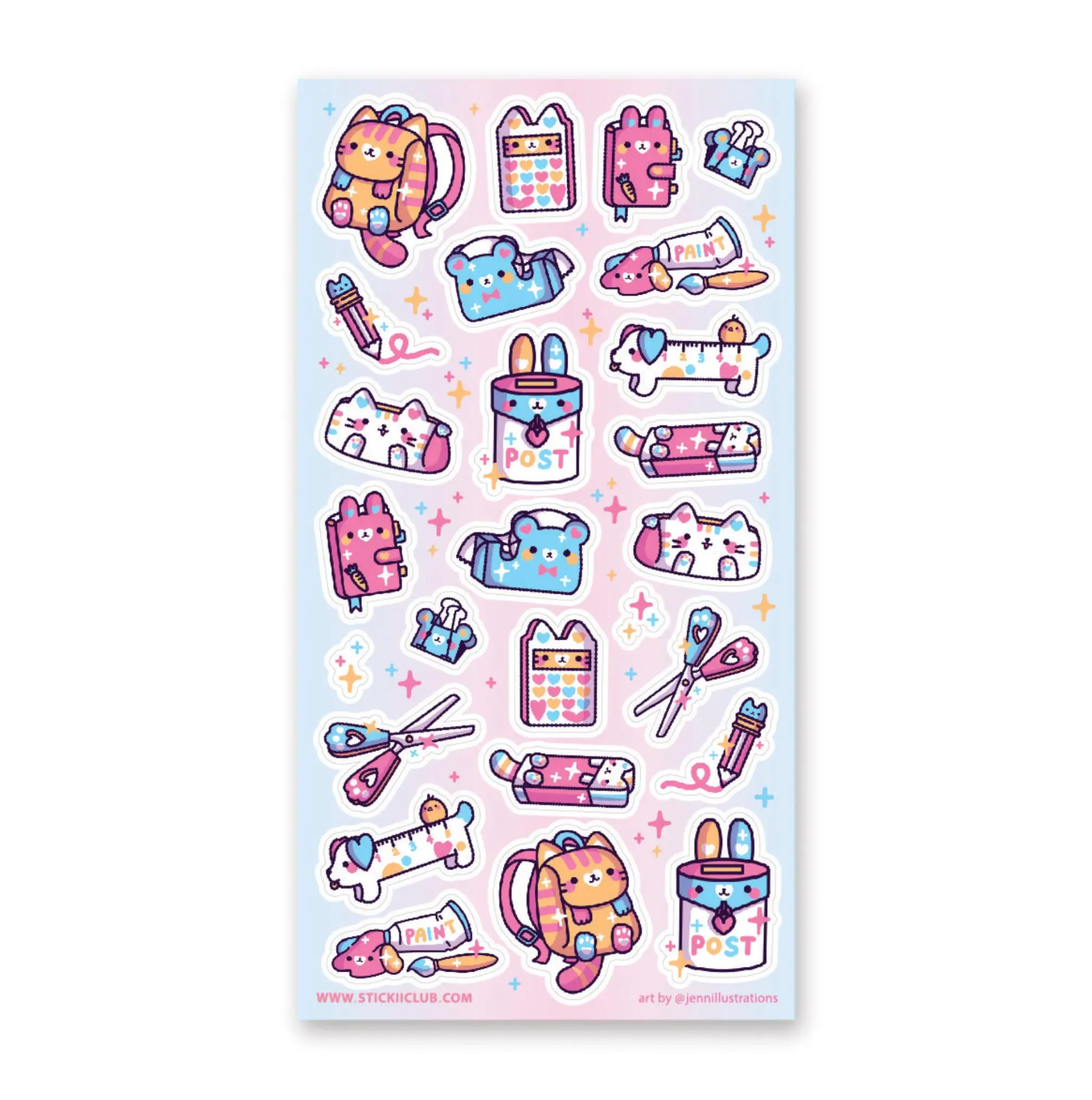 Sunny Day Essentials Sticker Sheet – Paper Sutekka Stationery ペーパーステッカー