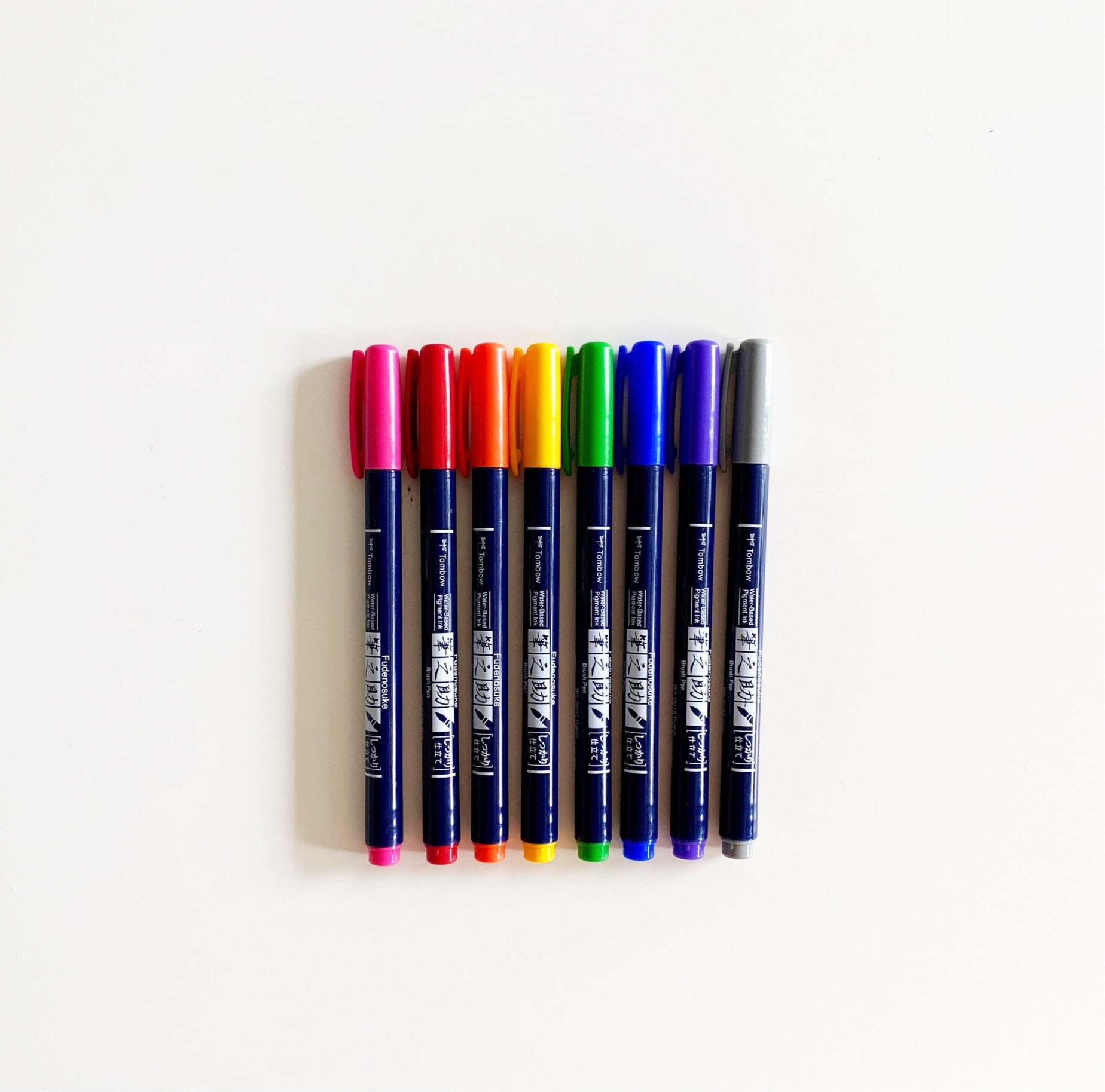 Tombow Fudenosuke Brush Pen Pastel Colors