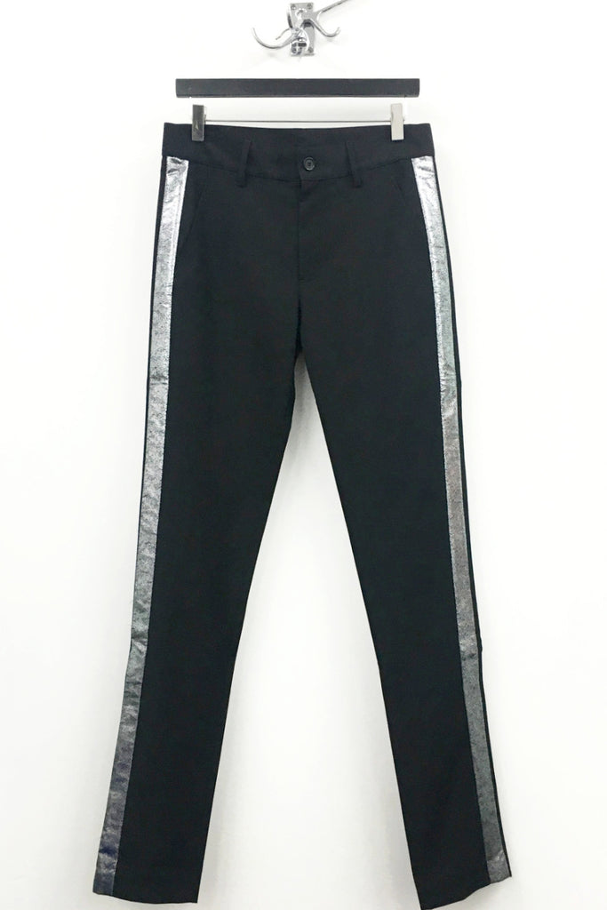 silver cigarette trousers