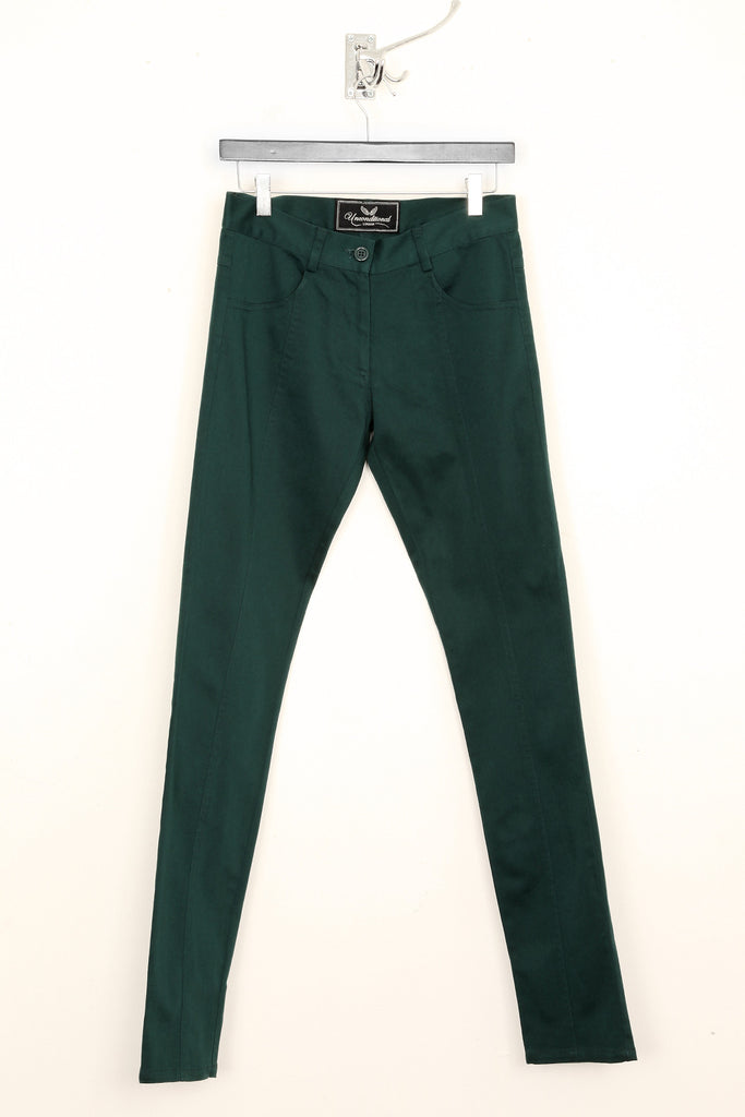 green colour jeans