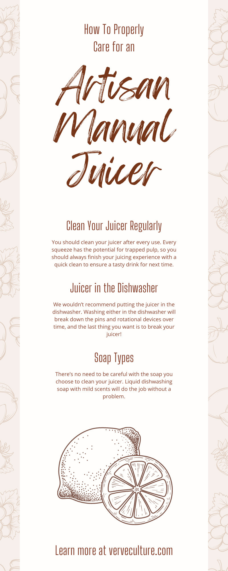 How To Properly Care for an Artisan Manual Juicer