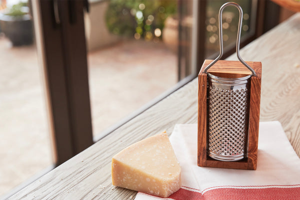 Large Wooden Box Parmesan Cheese Grater With Drawer – Italian Cookshop Ltd