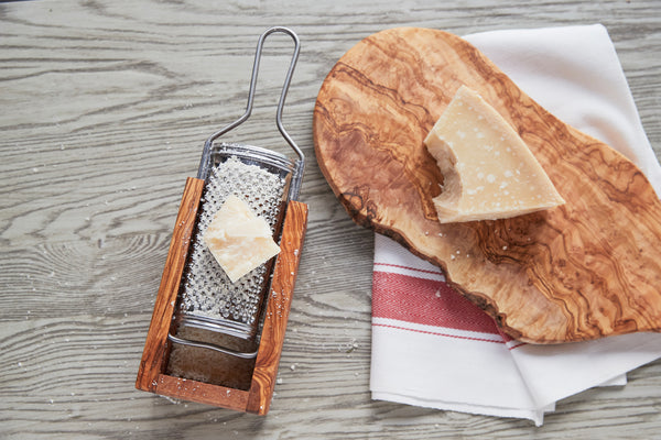 Verve Culture Italian Olivewood Parmasan Cheese Grater - Flat