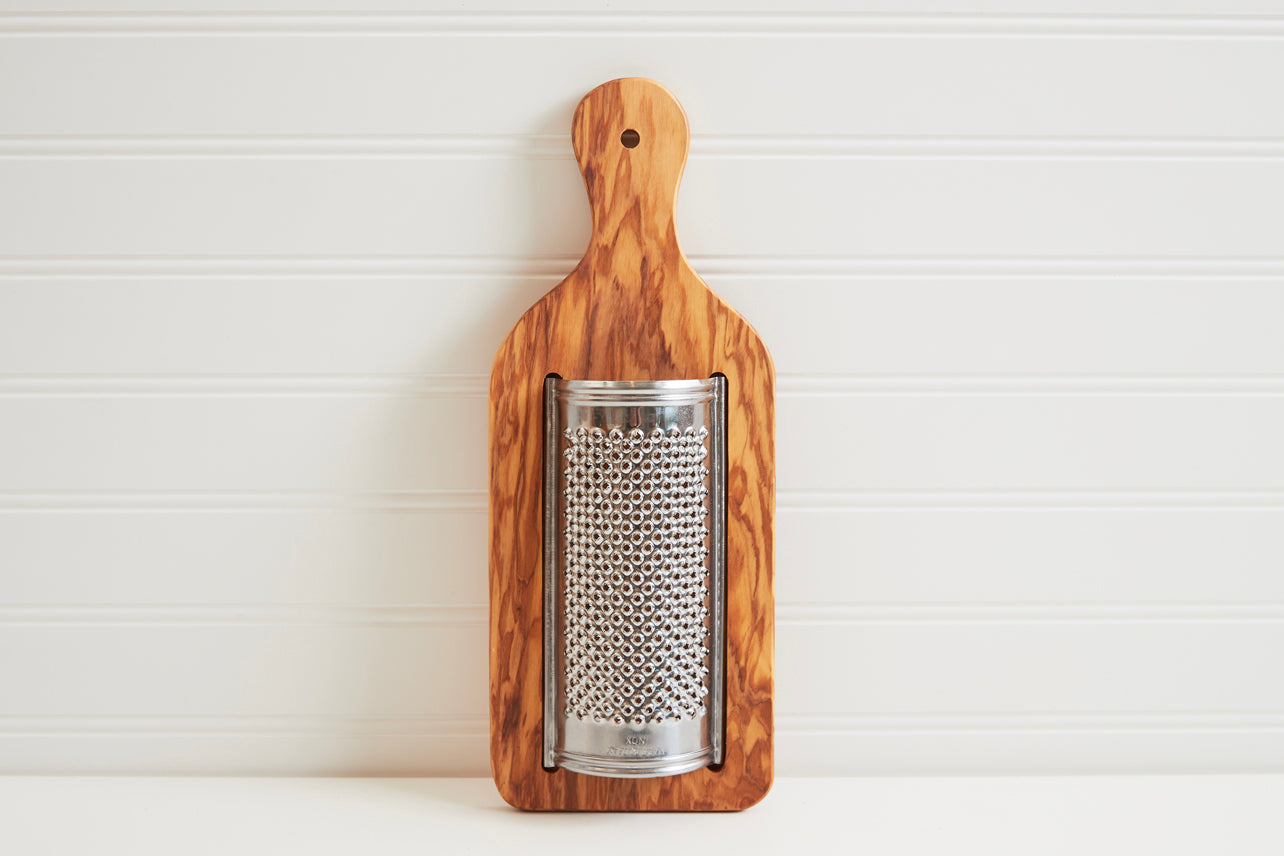 Carved Olive Wood and Stainless Steel Cheese Grater — Broders' Cucina  Italiana