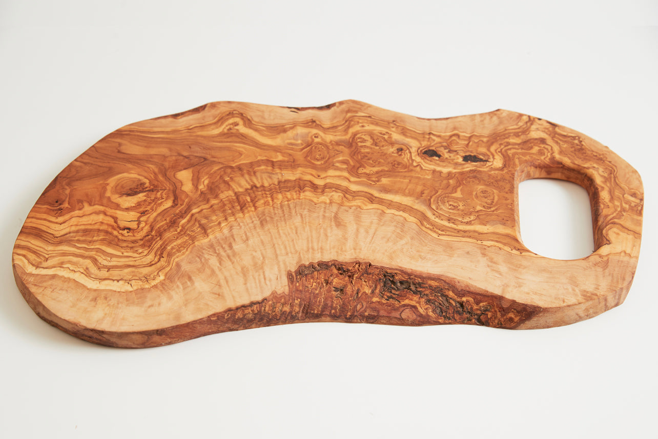 Olive Wood Charcuterie Board with Handle – Orange Turtle Lane