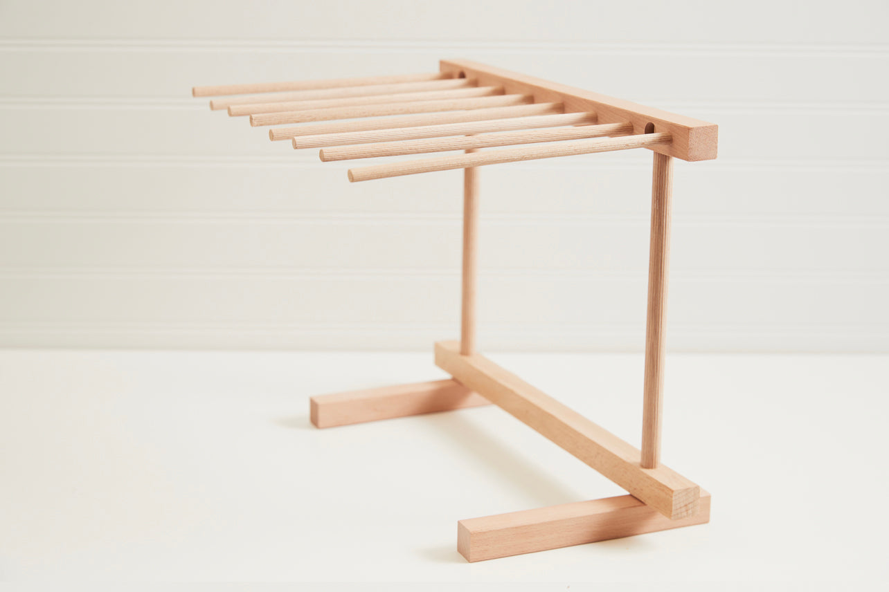 Beech Wood Fresh Pasta Drying Rack. With Foldable Single Rack