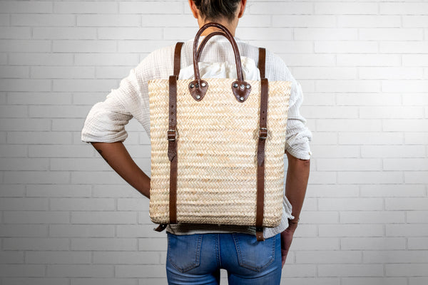 Moroccan Artisan Straw Bag Backpack – Thread + Vine Boutique