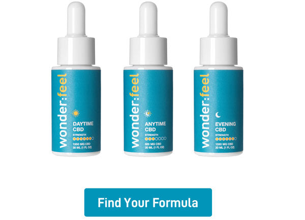Buy Wonderfeel Daytime, Anytime and Evening CBD - find your formula button