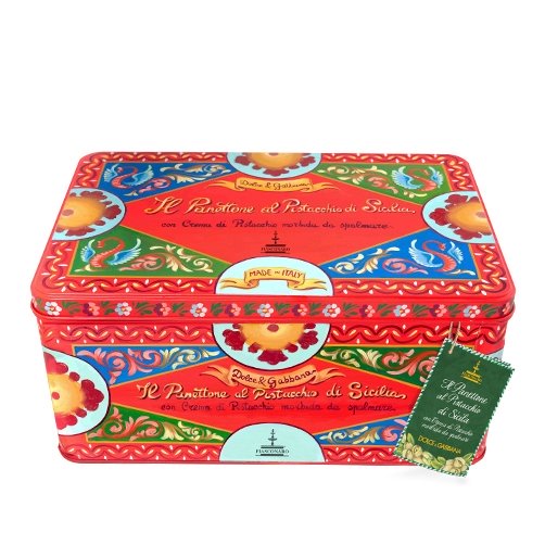 Fiasconaro Dolce & Gabbana Sicilian PISTACHIO PANETTONE IN TIN, 800 g ...