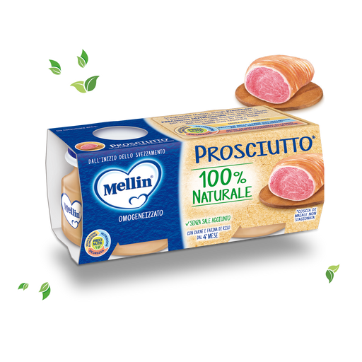 Mellin Omogeneizzato Manzo Prosciutto, Beef and Prosciutto 100