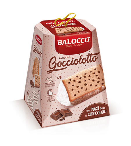 Balocco Pandoro Gocciolotto, Chocolate Chip Pandoro, 800g — Piccolo's ...